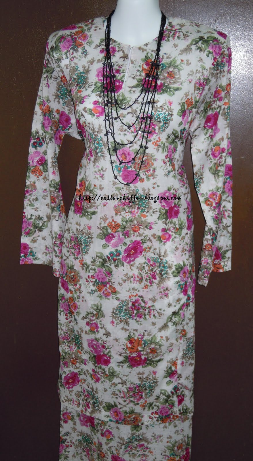  cotton  and chiffon lover Baju  Kurung  Ready Made