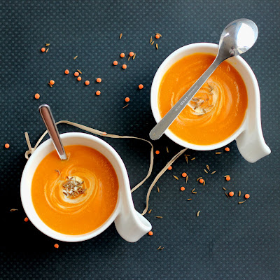 Illustration Soupe Butternut - Carotte & Lentille de Corail