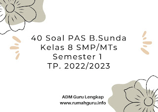 soal bahasa sunda kelas 8 semester 1 dan kunci jawaban