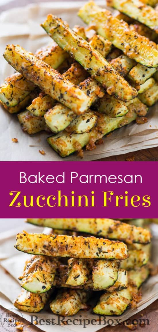 These are so good. You may never go back to regular fries again. Well, at least not as often. There's no bread crumbs so they're a little healthier than most zucchini fries recipes.