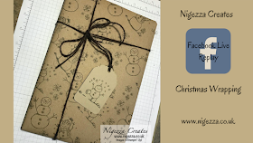 Nigezza Creates Wrapping Paper with Stampin' Up! Snowman Season