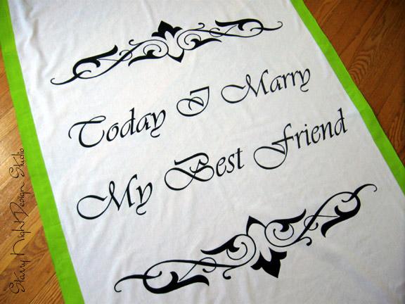 Custom Wedding Aisle Runner for Holly This custom aisle runner features 