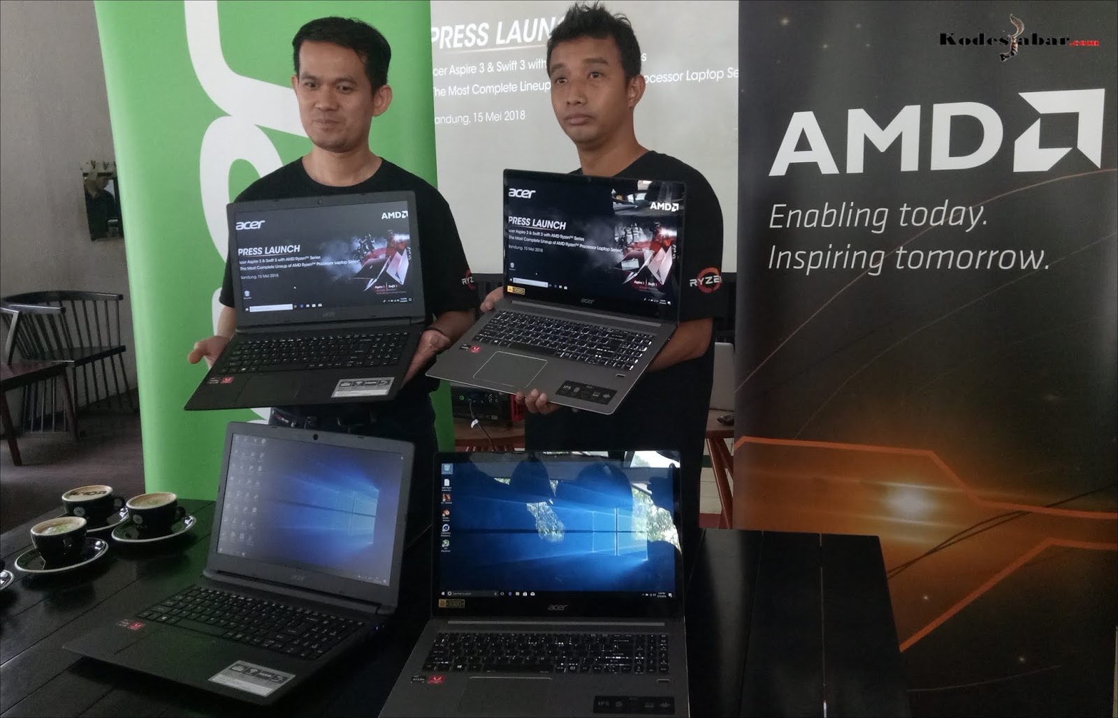 Acer Luncurkan Aspire 3 dan Swift 3 Dengan Prosesor AMD Ryzen Mobile