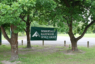 our Bishodale-Harewood scout group banner