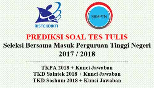  kali ini saya akan membahas persiapan menghadapi ujian tertulis SBMPTN Download Prediksi Soal SBMPTN 2018 (Naskah Asli)