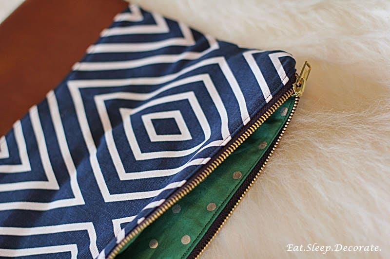 DIY Fold Over Clutch Tutorial