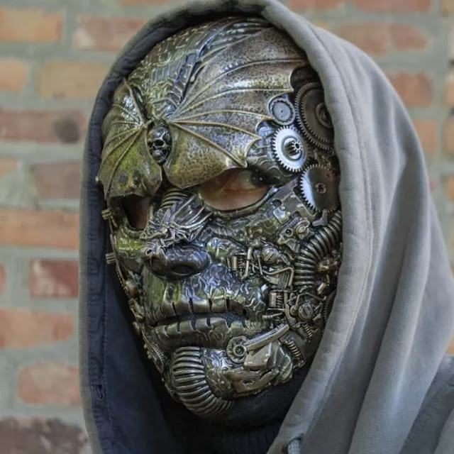 Amazing Steampunk Masks That Transform Wearers Into Cyborgs.