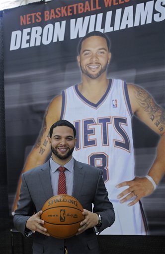 utah jazz ha enviado a su estrella deron williams a los new jersey 