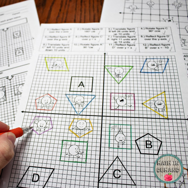 Transformations activity (Capture the dots)