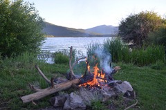 campfire at Eagle Ridge Park, all to ourselves
