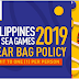 SEA Games 2019 Guide: Only Transparent Bags Allowed