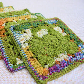 Summer Retro Crochet Coasters