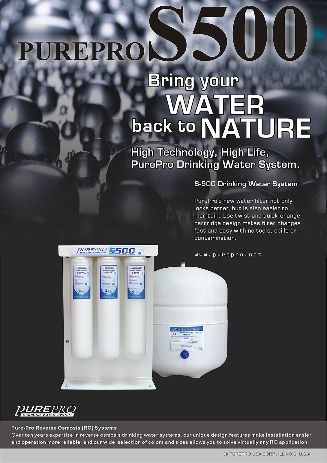 PurePro® S500 Reverse Osmosis Water Filtration System