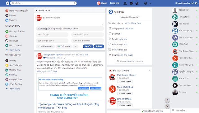 Theme Facebook Parody Responsive for Blogger 