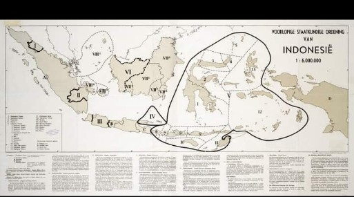 Provisional Political Order of Indonesia (First map of the United States of Indonesia)