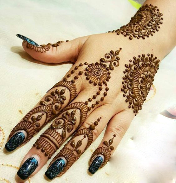Henna For Wedding Full Hand Mehndi Back