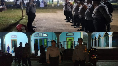 Polres Mesuji Berikan Pengamanan Pengajian Mujahadah Nisfusanah Bersama Polsek Way Serdang