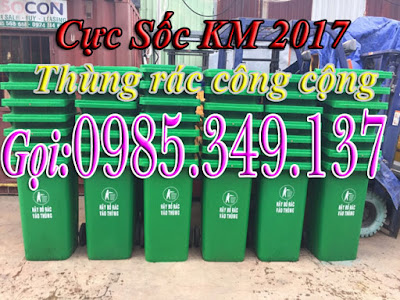 thùng rác nhựa 120 lít