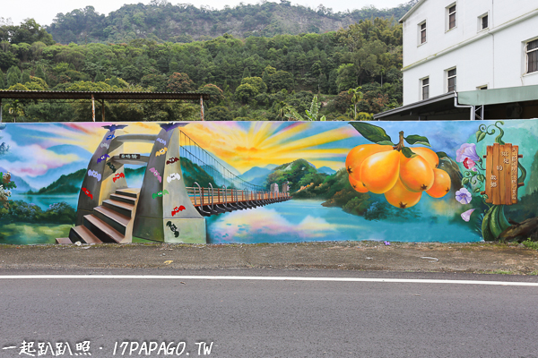 台中太平|頭汴坑休閒農業區70米特色彩繪牆、土地公崁公園