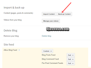 How to Backup Blogspot