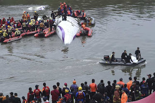 acidente resgate, acidente de avião TransAsia Airlines