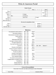 ficha de anamnese facial