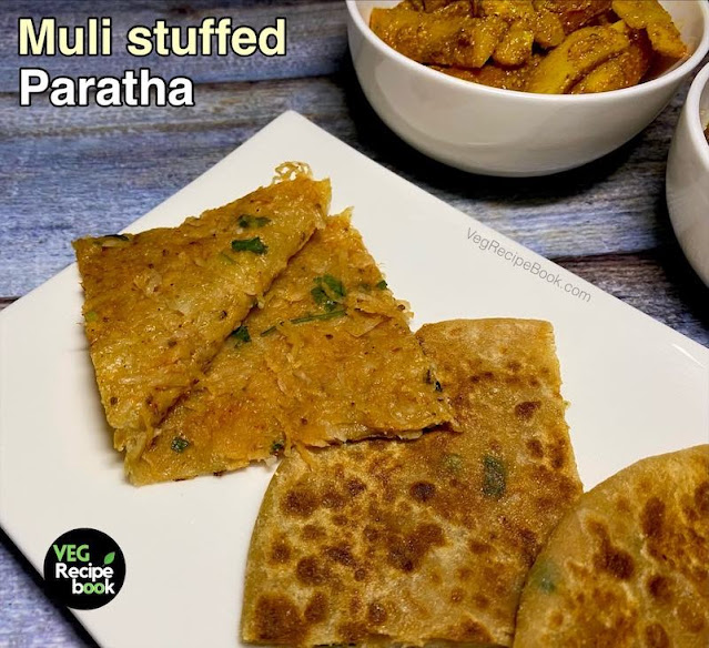 Mooli stuffed Paratha Recipe | Mooli ka Paratha Recipe | Muli Paratha Recipe