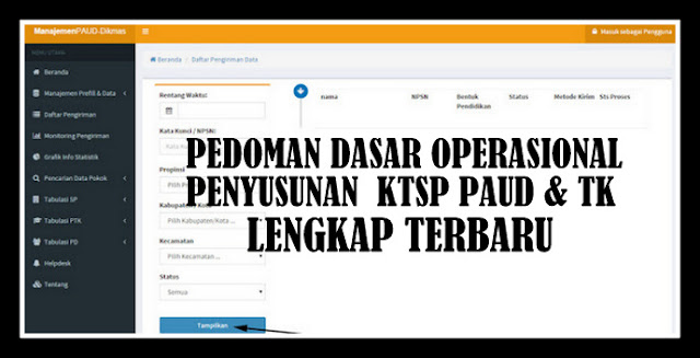 Download Pedoman Dasar Penyusunan KTSP PAUD & TK Lengkap