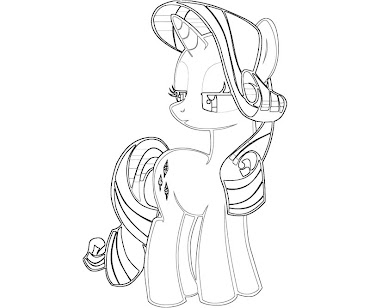 #11 Rarity Coloring Page