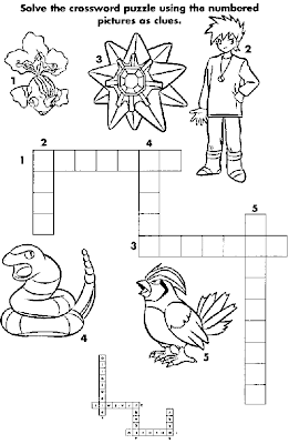 Crossword on Pokemon Maze  A Pokemon Crossword And A  How To Draw Ninetails  Chart