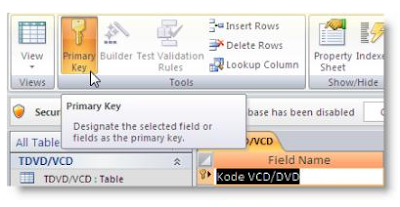 Tutorial dan Panduang Lengkap Microsoft Office Access Membuat dan Memodifikasi Tabel pada Microsoft Access 2007