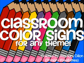 http://www.teacherspayteachers.com/Product/Classroom-Color-Signs-for-any-Theme-769153