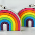 Wood Rainbow Earrings