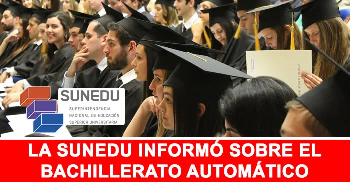 SUNEDU: Información sobre bachillerato automático