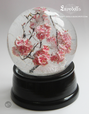 cherry blossom snowglobe