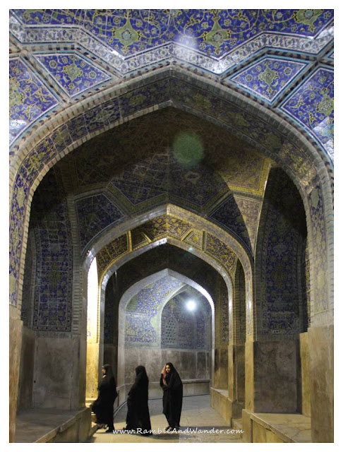 Iran: Praying at Masjid Imam Mosque Esfahan - Ramble and Wander