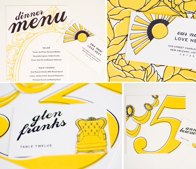 Lemon Wedding Ideas Yellow Wedding Invitations
