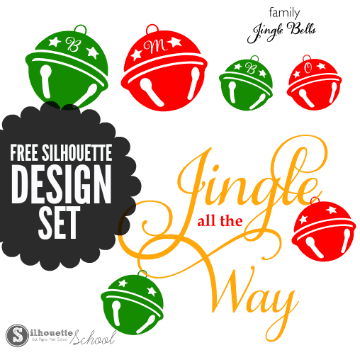 Download Free Silhouette Jingle Bells Design Set Silhouette School