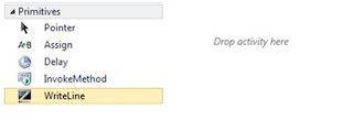 Adding a WriteLine activity