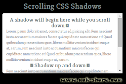 Cara Membuat Kotak Scrollbar Shadow di Blog