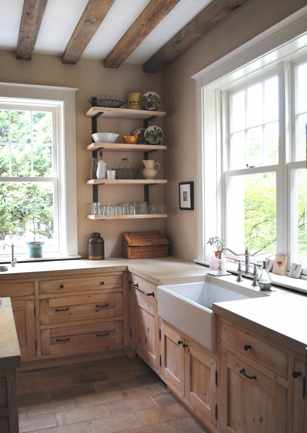 natural modern interiors Country Kitchen  Design  Ideas  