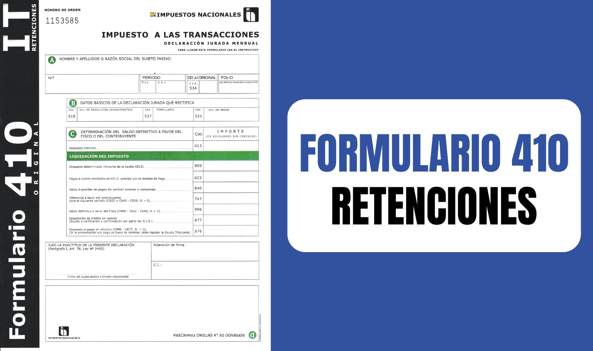 El Formulario 410 Que Es Y Como Llenar Correctamente Contador Profesional