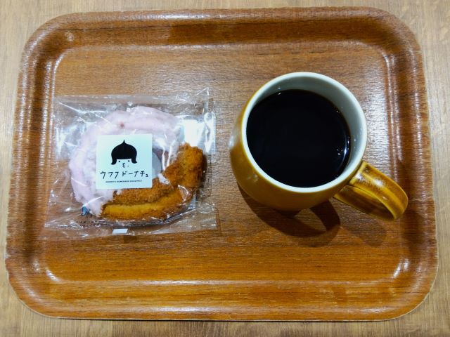 FIKA TIME イオンタウンユーカリが丘店　期間限定　ウフフドーナチュ　オールドファッションいちごチョコ　コーヒー無料引換券　ブレンドコーヒー