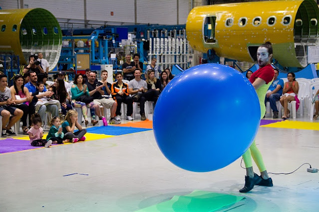 Espetáculo inovador Mr. balão de Humor e Circo para eventos de empresas.