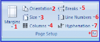 Toolbar Tab PageLayout Ms Word 2007