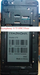 Symphony V75 HW2 Stock Firmware Rom [ Flash File ] Free Downlaod-Without Password-No Password