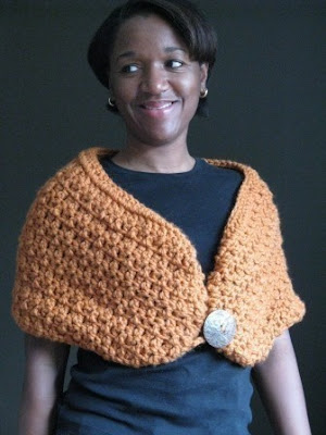 3. Chunky Crochet Collar Wrap Hood Pattern