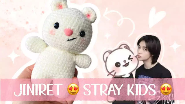 Crea hermoso osito Jiniret el amigurumi mas adorable de los straykids