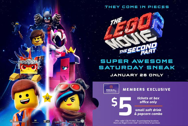 lego movie 2, lego, legos, regal cinema, theater, early release