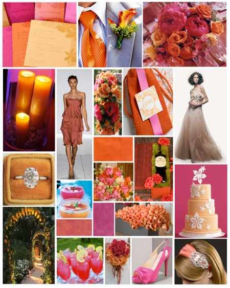 Pink & Orange Wedding Ideas